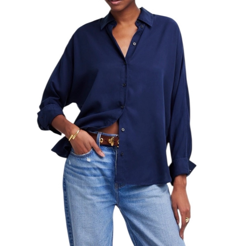 Madewell Deep Blue Dress Shirt
